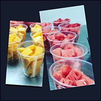 Fruit Cup 12 Oz - Honeydew [ 10 cups / pack ]